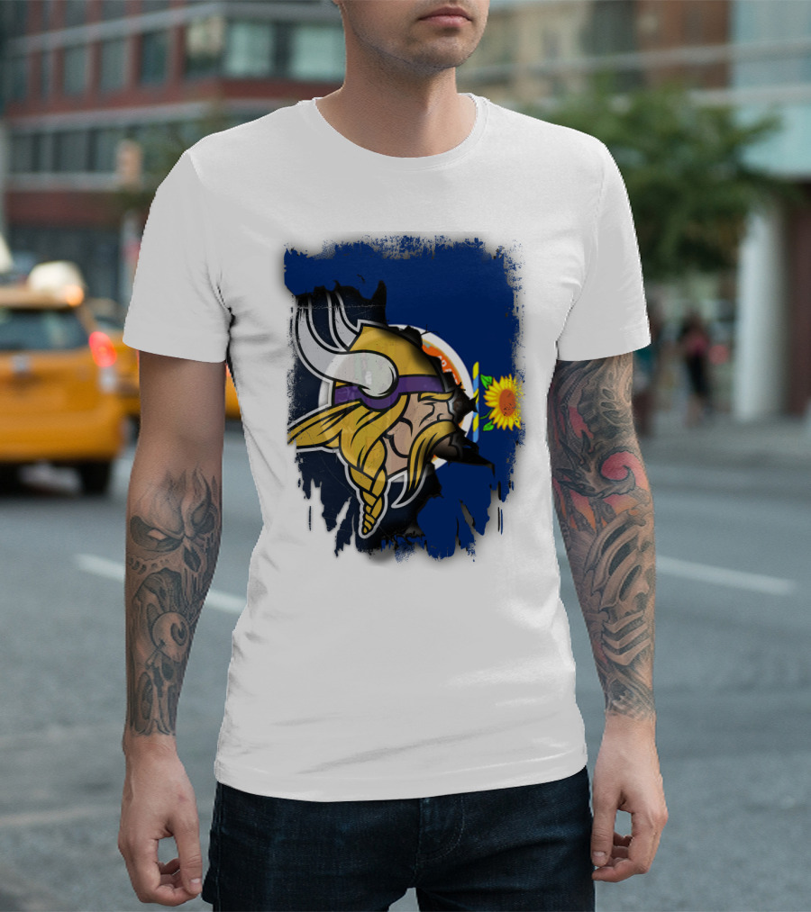 Kansas Sunflower Viking T-Shirt