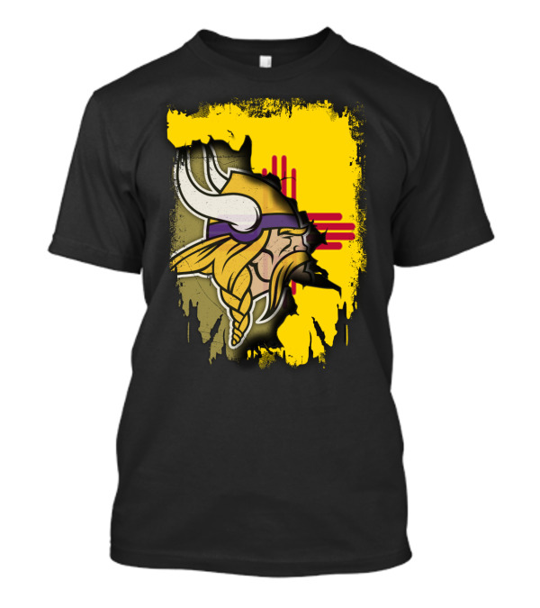 New Mexico With Vikings And Zia T-Shirt
