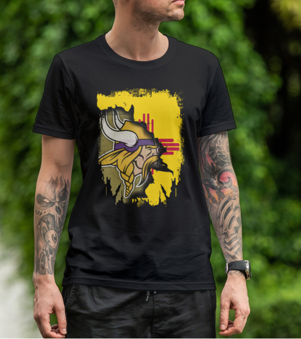 New Mexico With Vikings And Zia T-Shirt