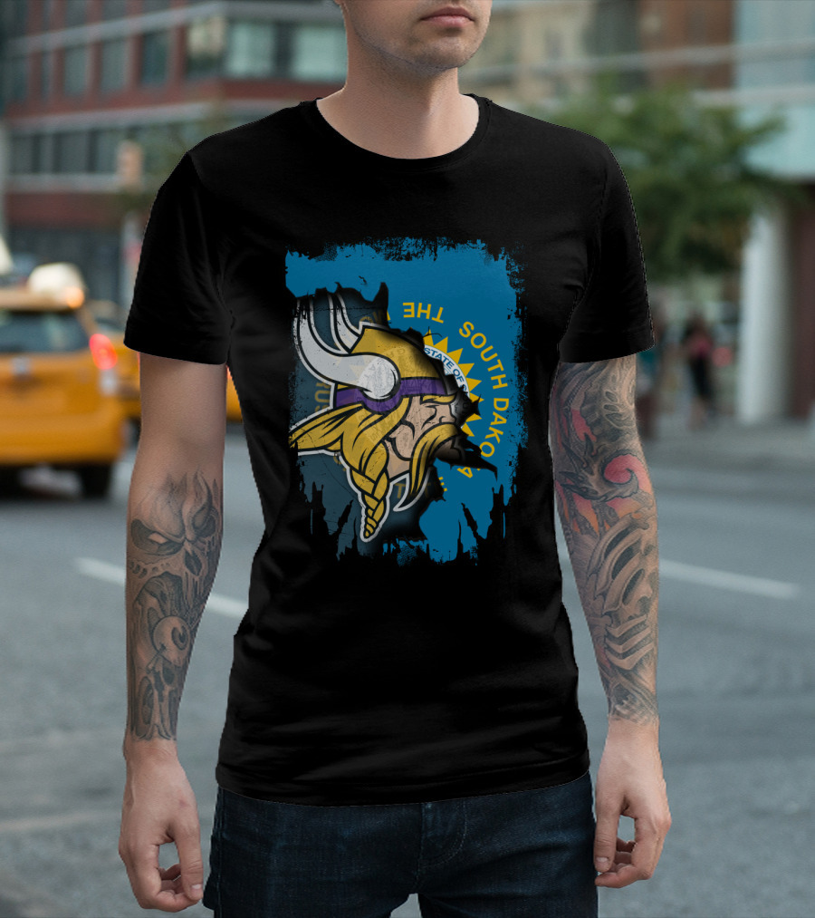 South Dakota Pride with Minnesota Vikings T-Shirt