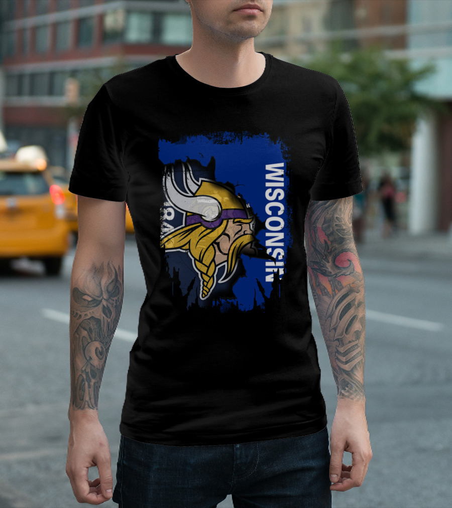 Together Wisconsin Vikings Team Spirit T-Shirt