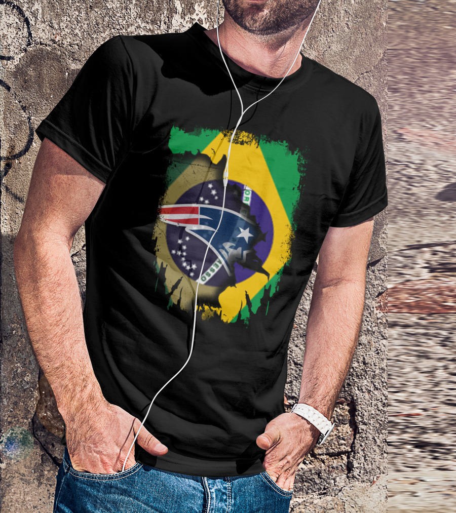 Together Brazil Patriots Flag Fusion T-Shirt