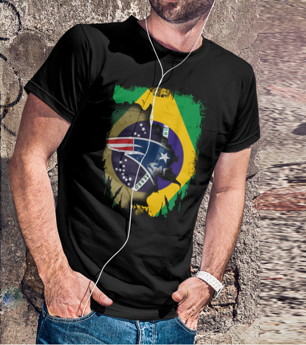 Together Brazil Patriots Flag Fusion T-Shirt