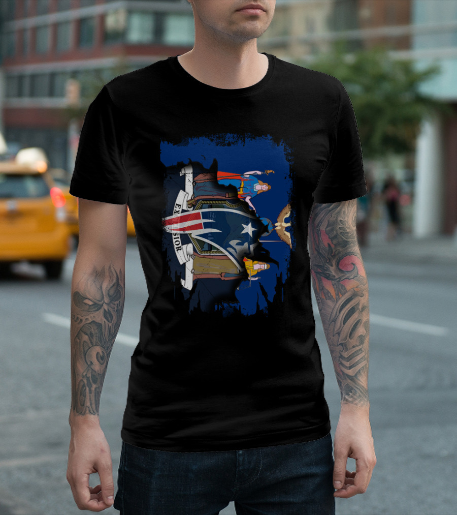 New York Excelsior New England Patriots Collaboration T-Shirt
