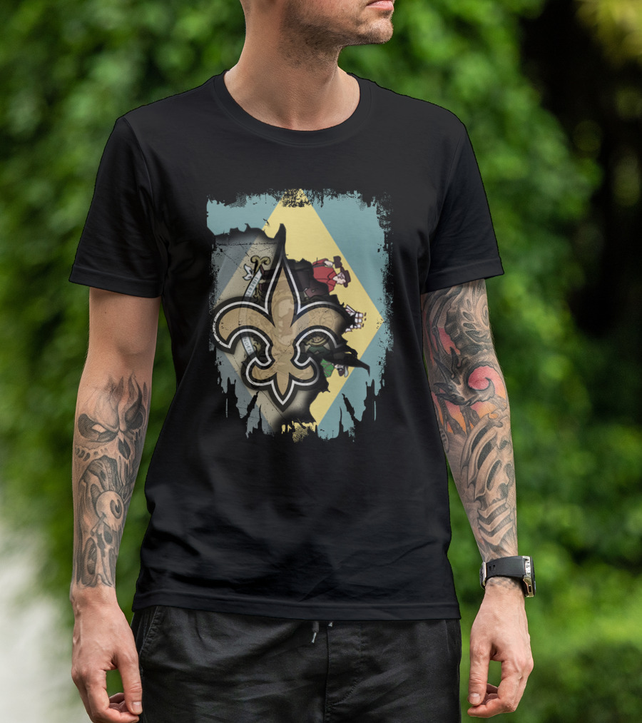 Delaware And Saints Fleur-de-Lis United Collaboration T-Shirt