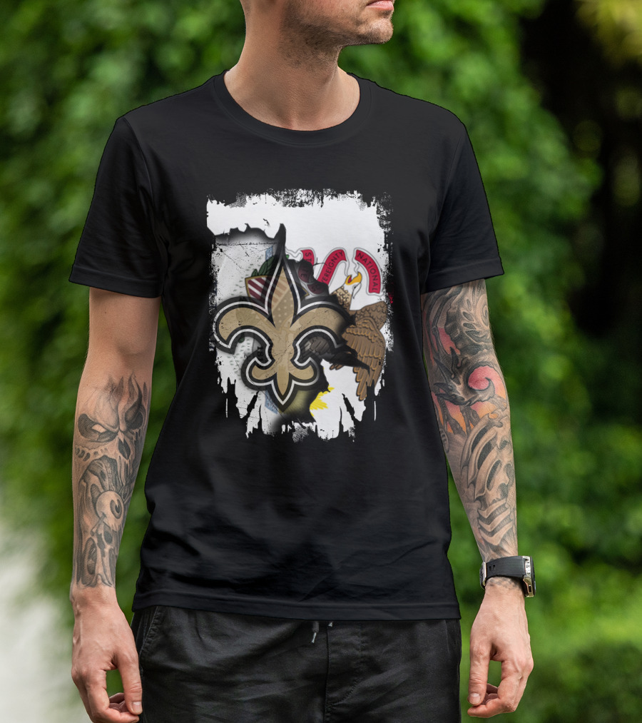 Illinois Together Fleur-de-Lis Saints T-Shirt