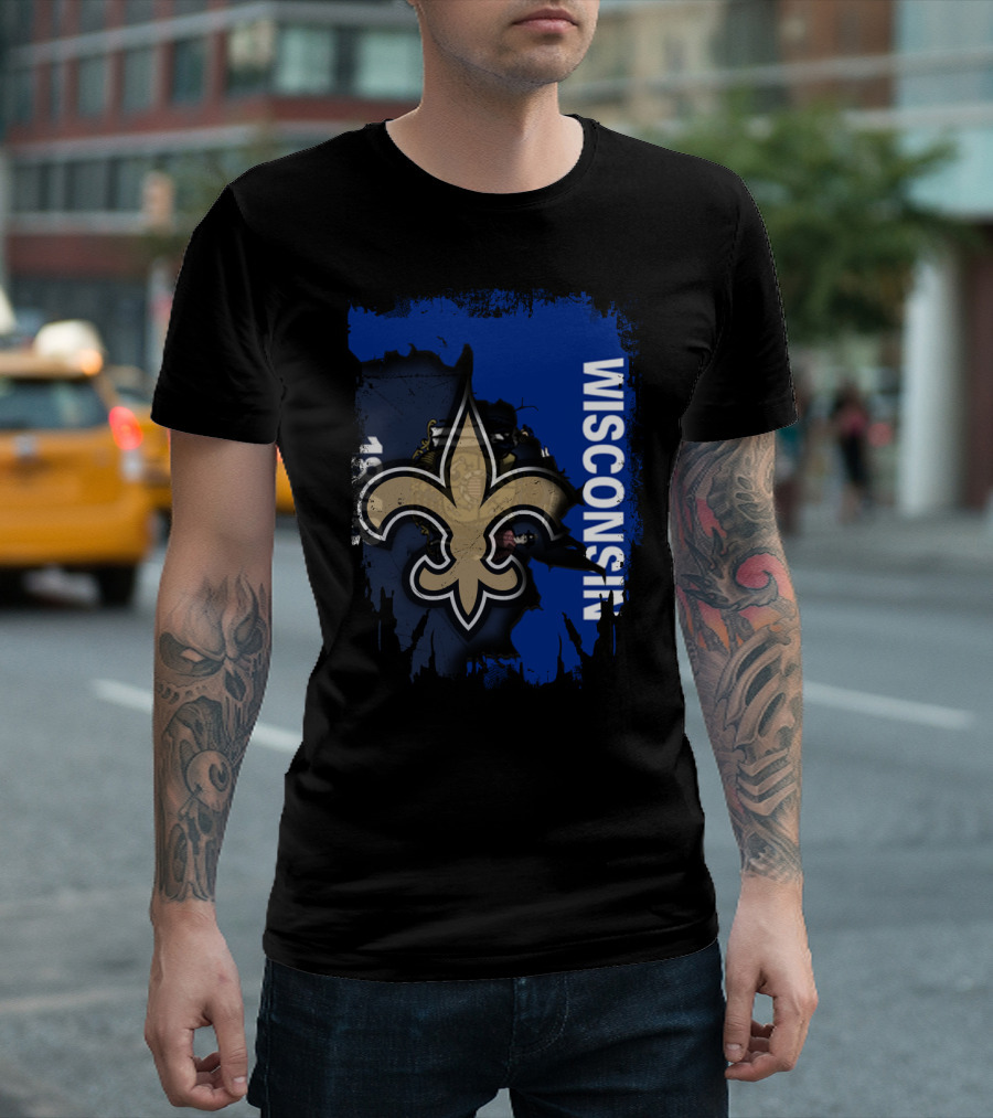 Wisconsin Saints Fleur-de-Lis Collaboration T-Shirt