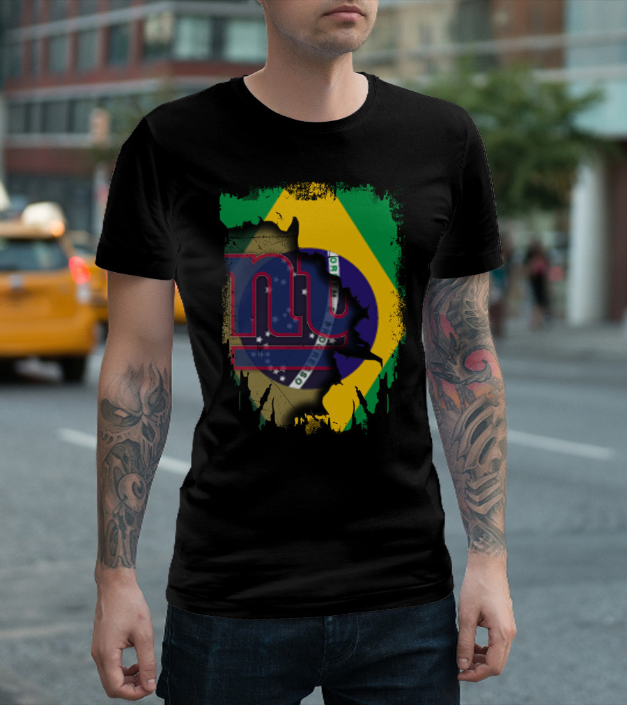 Giants Brazil Collaboration with Brazilian Flag and Giants T-Shirt