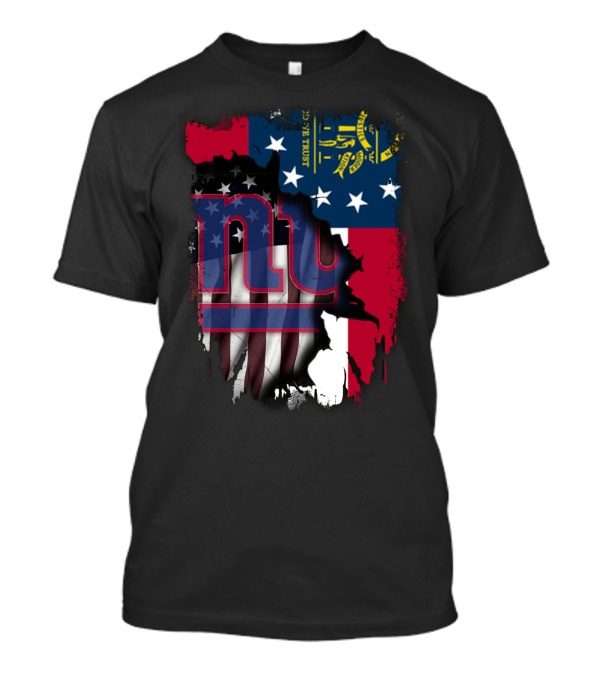 Together Georgia With Giants American Flag And State Symbolism T-Shirt