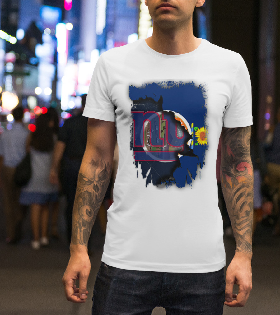 Kansas Sunflower And Giants Collaboration T-Shirt