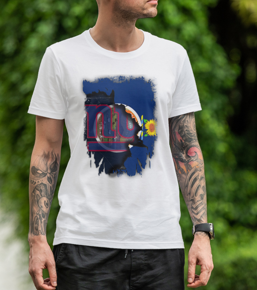 Kansas Sunflower And Giants Collaboration T-Shirt