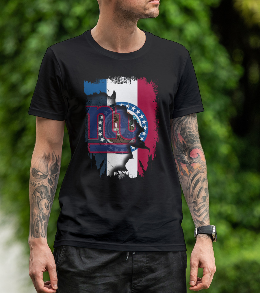 Missouri Pride With New York Giants Fan Unity T-Shirt