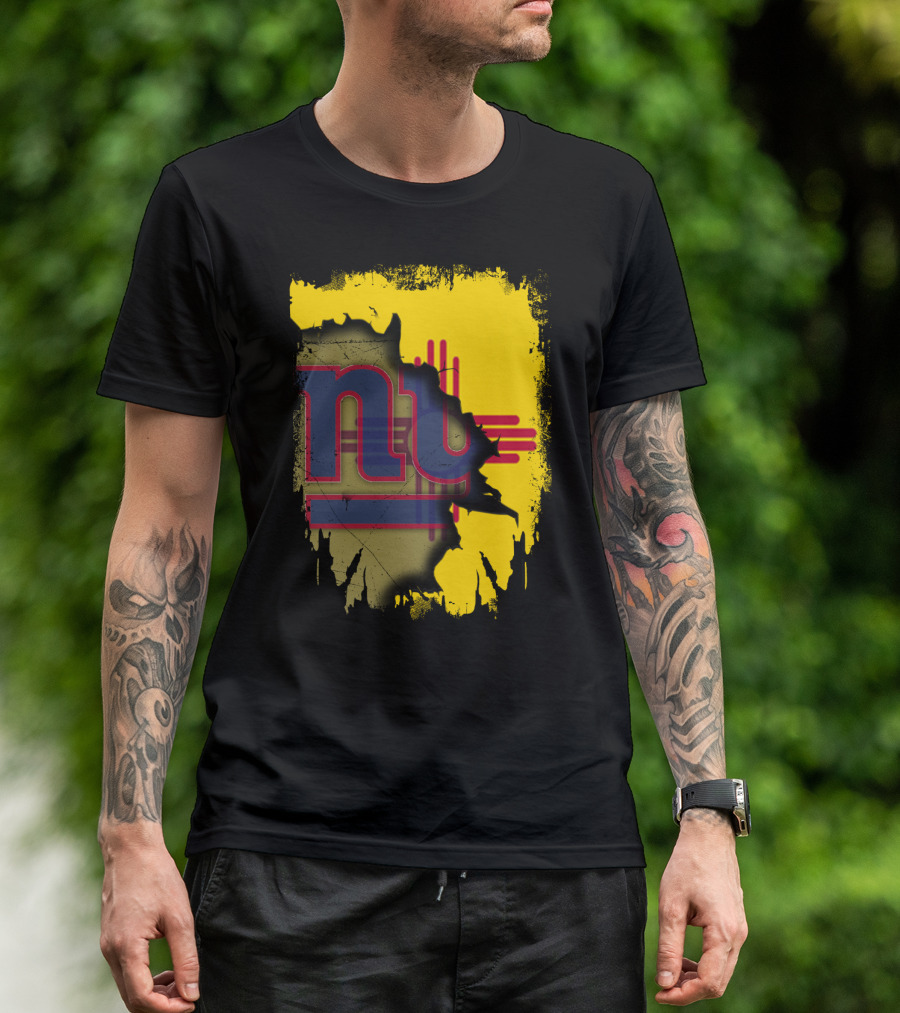 New Mexico Together With Giants Zia Symbol And Vintage NY Giants T-Shirt