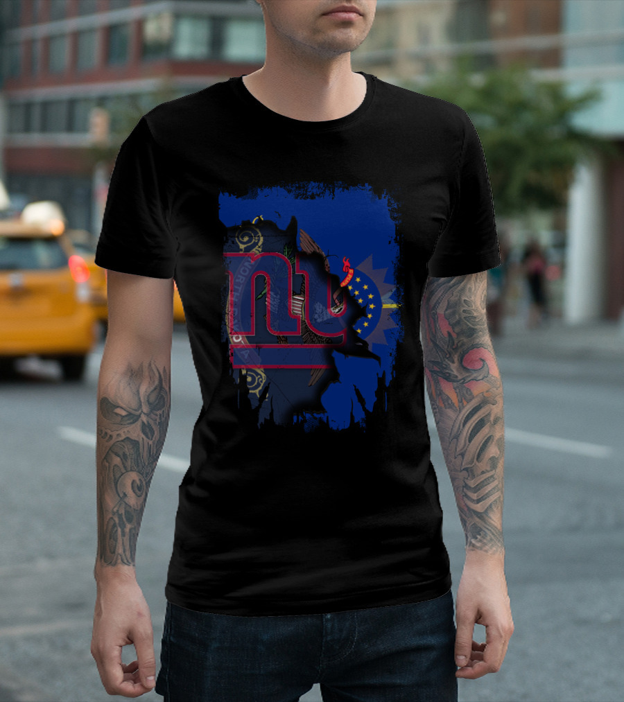North Dakota Giants Collaboration With New York T-Shirt