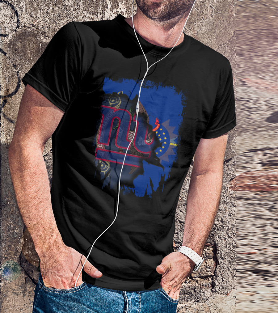 North Dakota Giants Collaboration With New York T-Shirt
