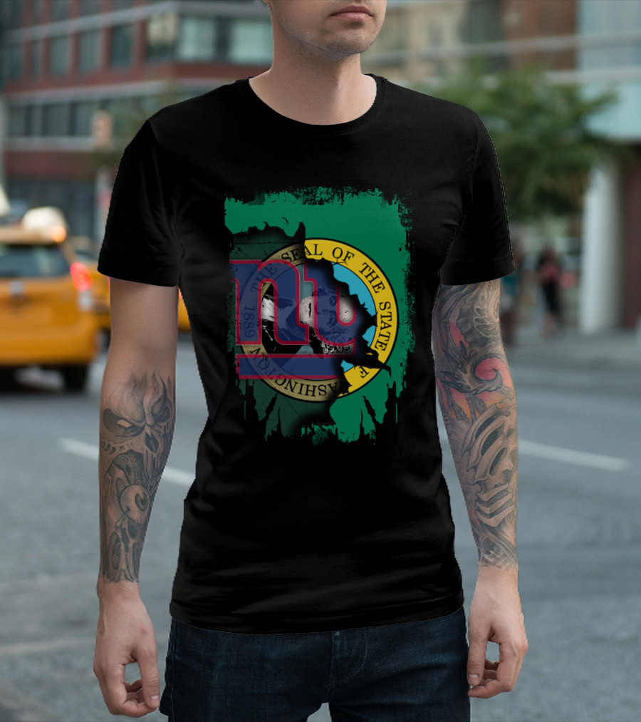 Together Washington State Seal with Giants NY T-Shirt