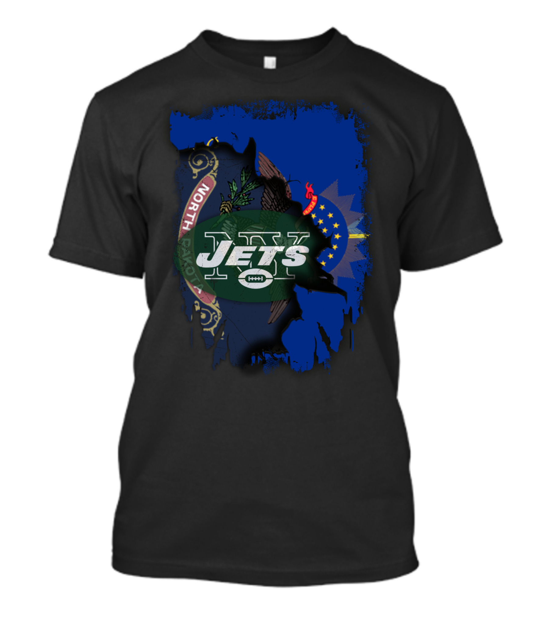 North Dakota State Pride With Jets Football T-Shirt