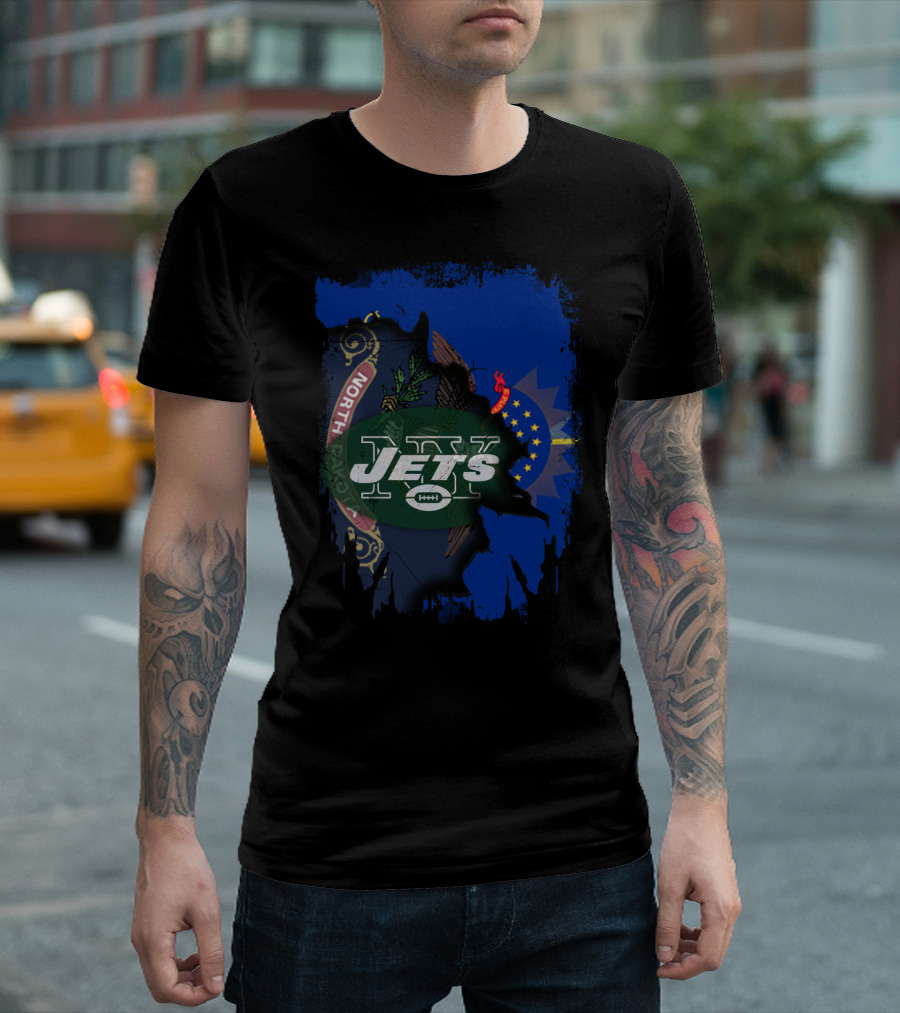 North Dakota State Pride With Jets Football T-Shirt