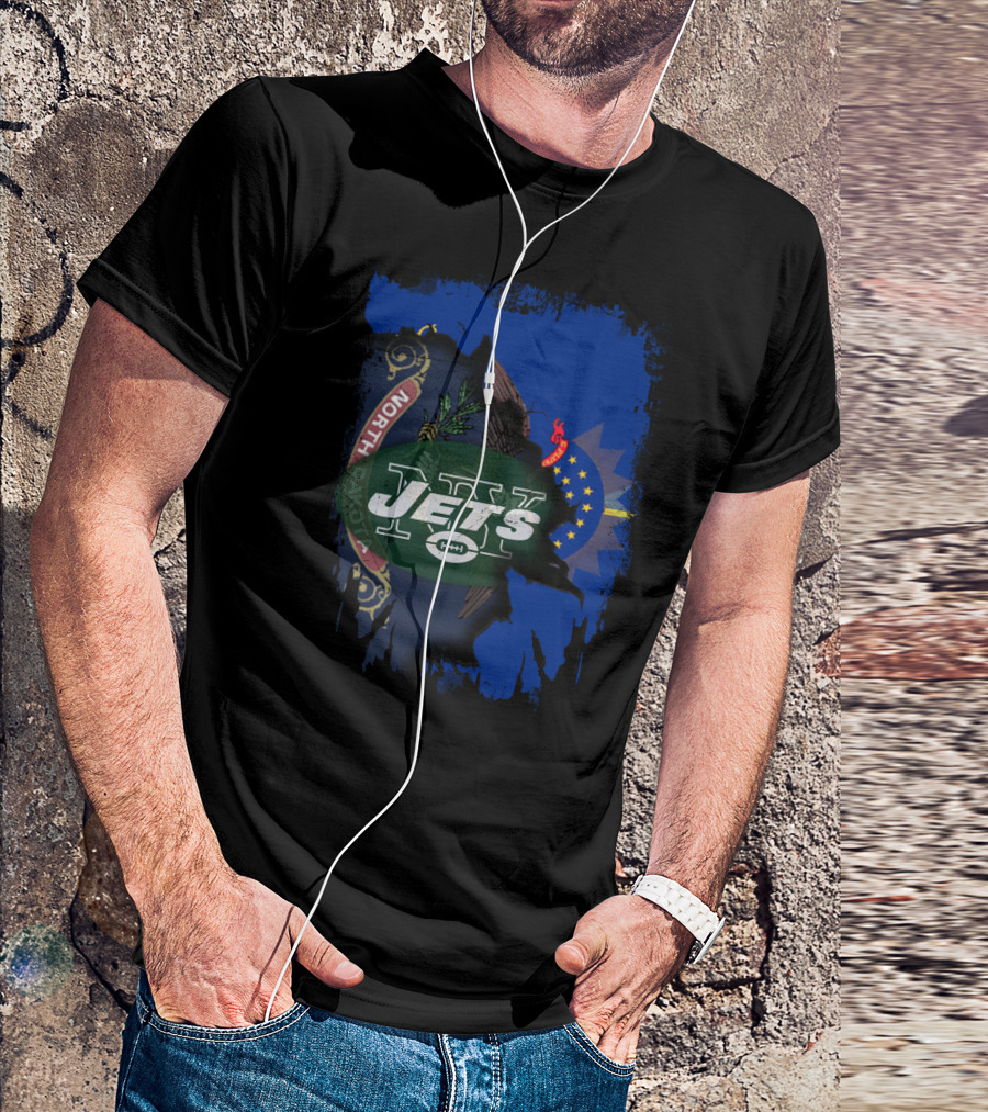 North Dakota State Pride With Jets Football T-Shirt