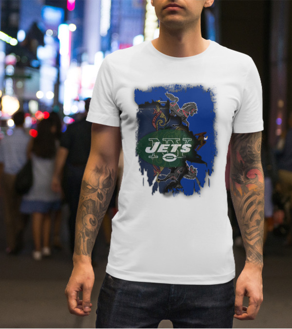 Jets Together Pennsylvania Crest Lions T-Shirt
