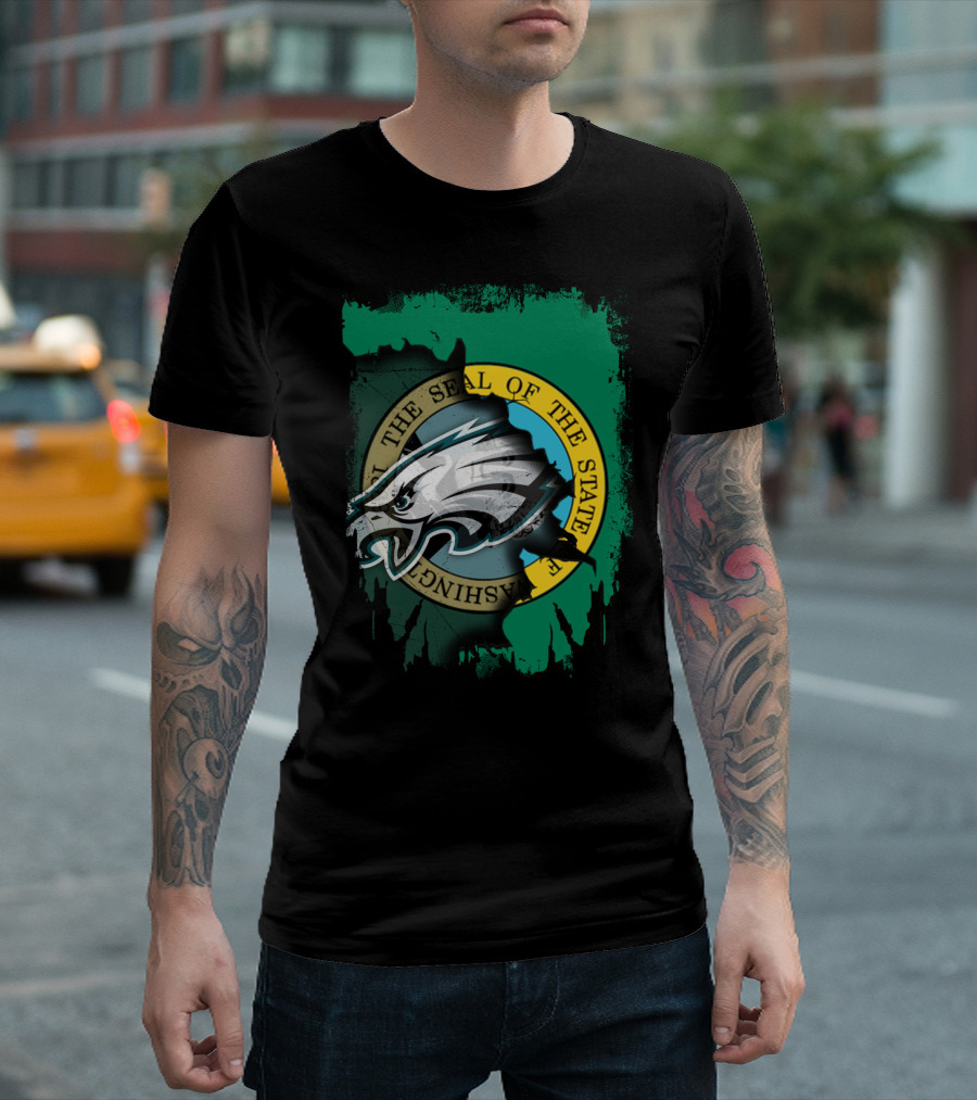 Washington State Seal With Eagles Emblem T-Shirt