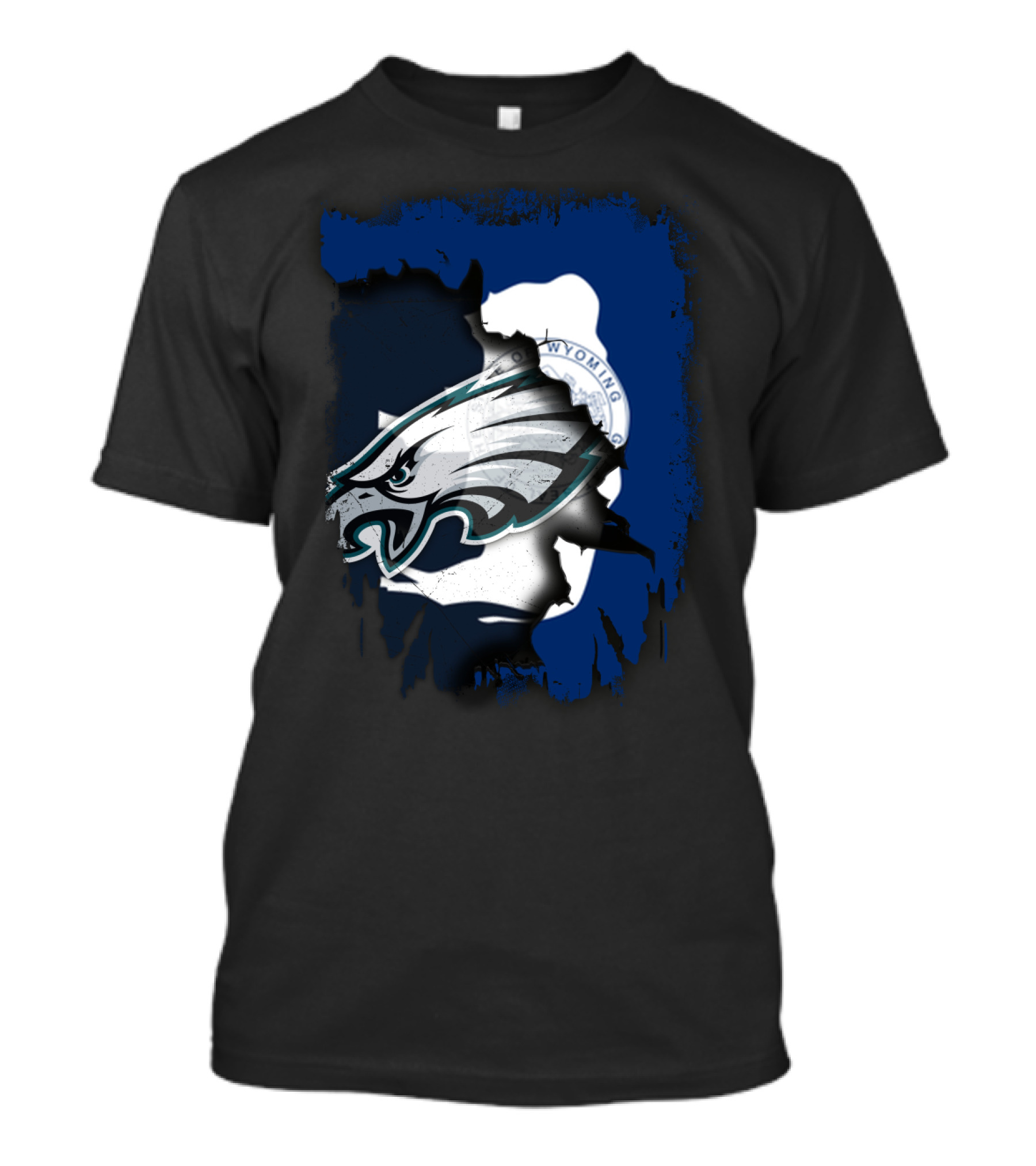 Wyoming Together Eagles Head T-Shirt