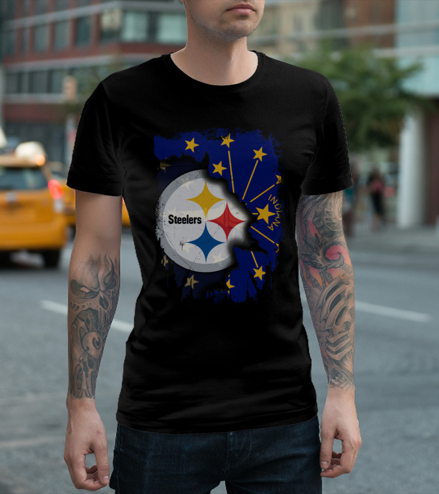 Steelers Indiana State Pride Fusion T-Shirt