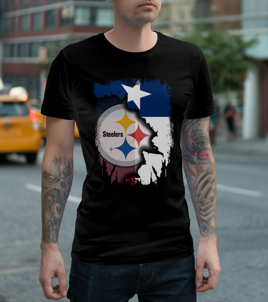 Steelers Texas Flag Fusion T-Shirt