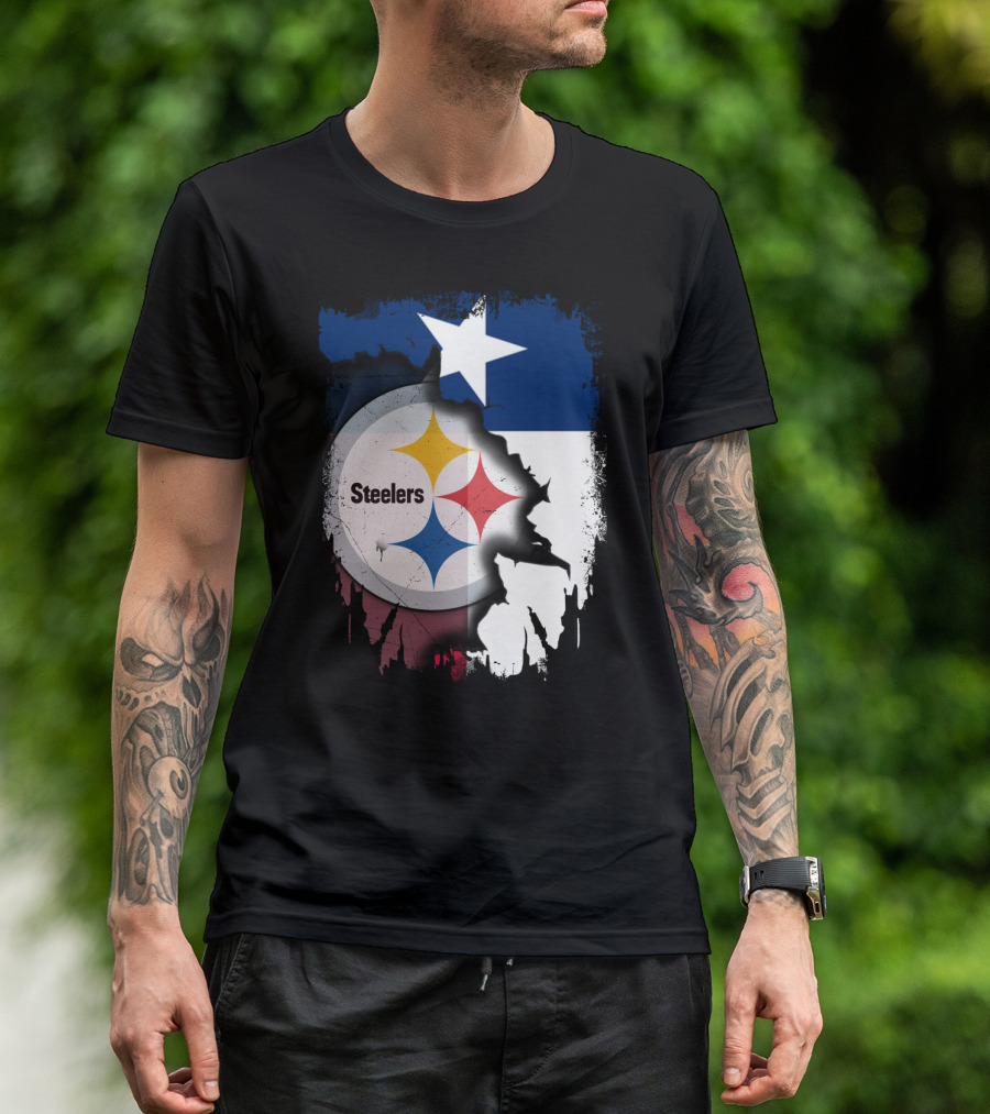 Steelers Texas Flag Fusion T-Shirt