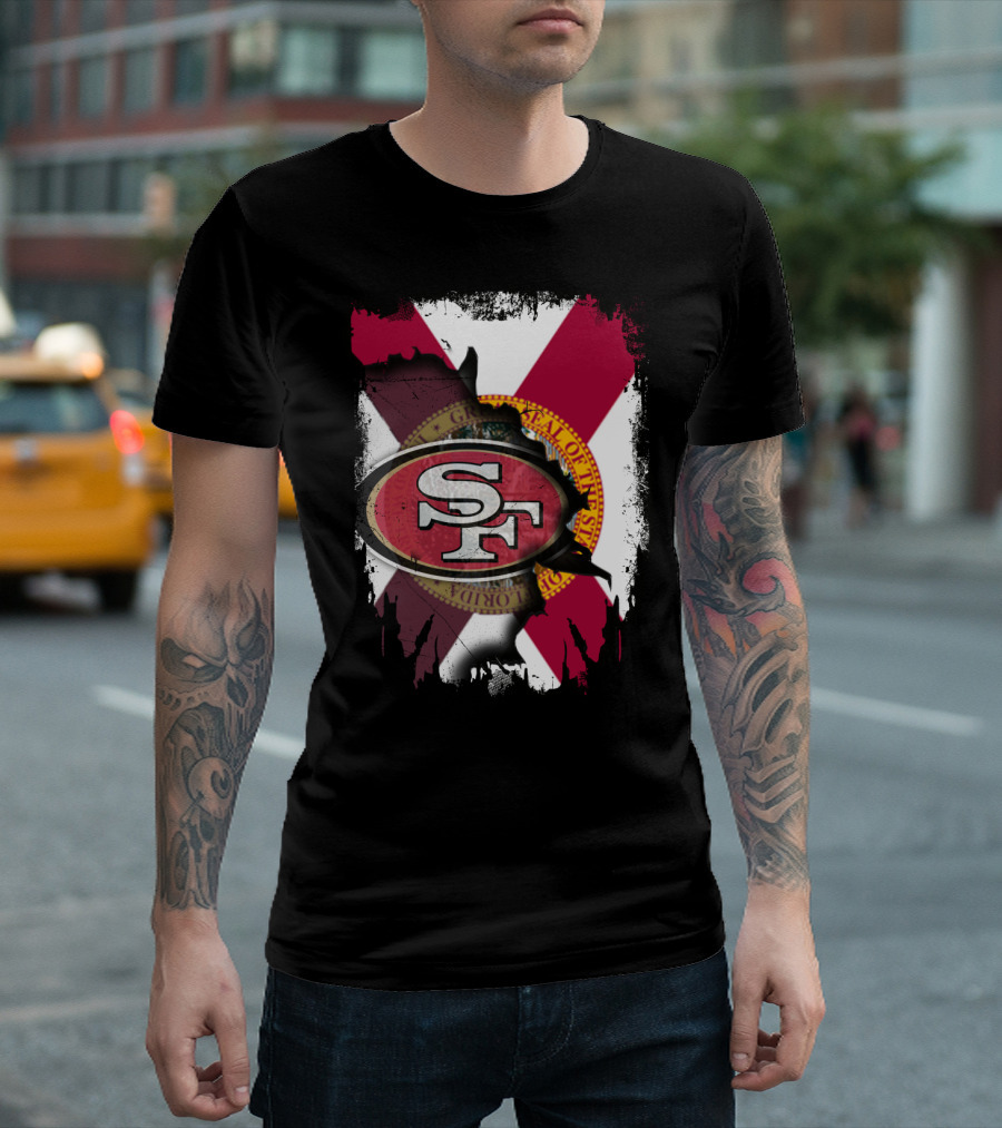 Florida Flag Together With San Francisco 49ers T-Shirt