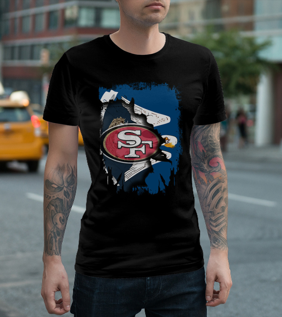 Together Louisiana SF With 49ers Eagle T-Shirt