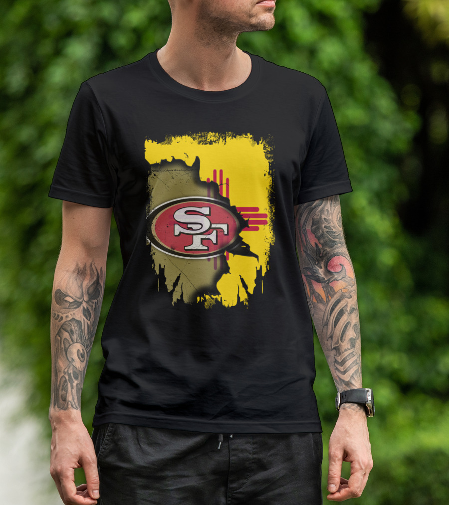 San Francisco 49ers New Mexico Zia Symbol Unity T-Shirt