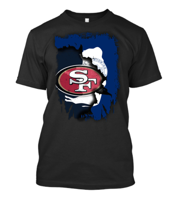 Wyoming Collaboration With San Francisco 49ers T-Shirt
