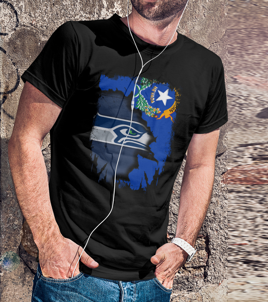 Nevada Love For Seattle Seahawks Fans T-Shirt
