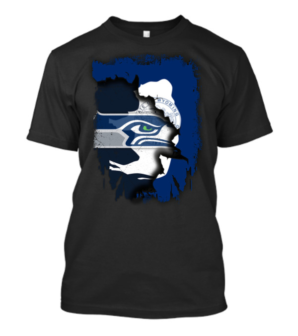 Wyoming Pride Meets Seahawks Spirit T-Shirt