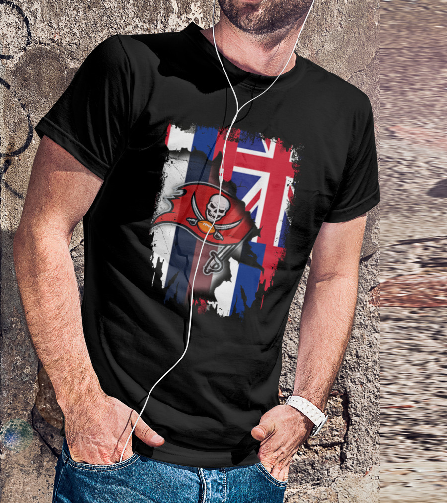 Together Hawaii With Buccaneers Flag Fusion T-Shirt