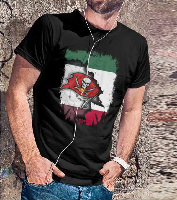 Together Mexico With Buccaneers Flag T-Shirt