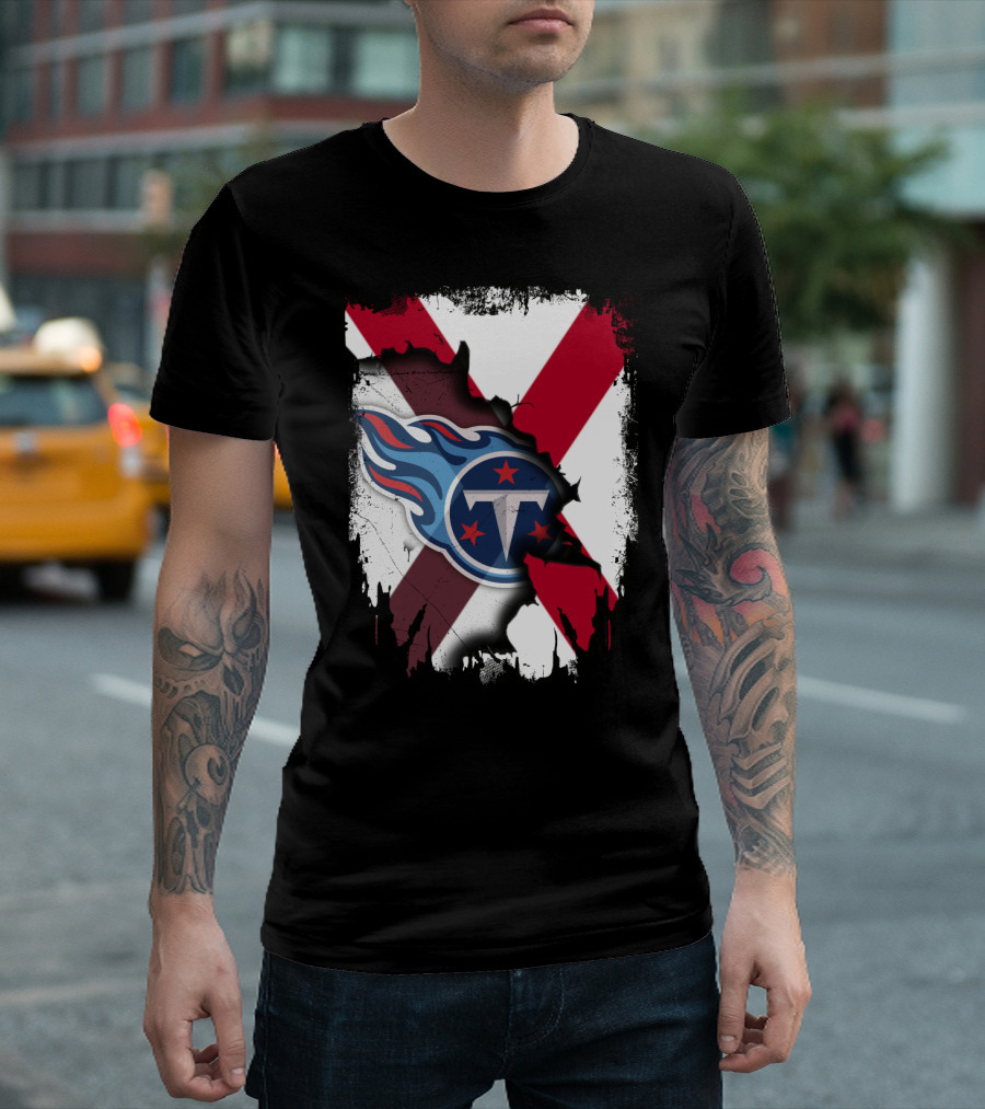 Together Alabama Titans Flag Fusion T-Shirt