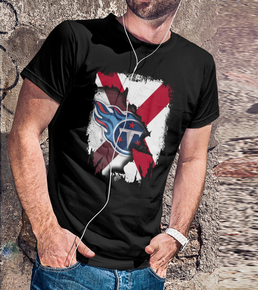 Together Alabama Titans Flag Fusion T-Shirt