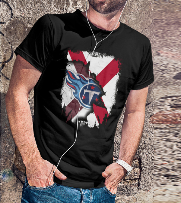 Together Alabama Titans Flag Fusion T-Shirt