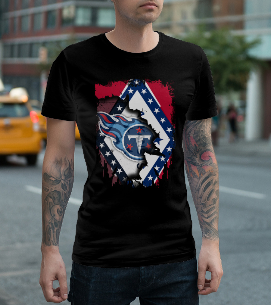 Together Arkansas Titans Flag Fusion T-Shirt