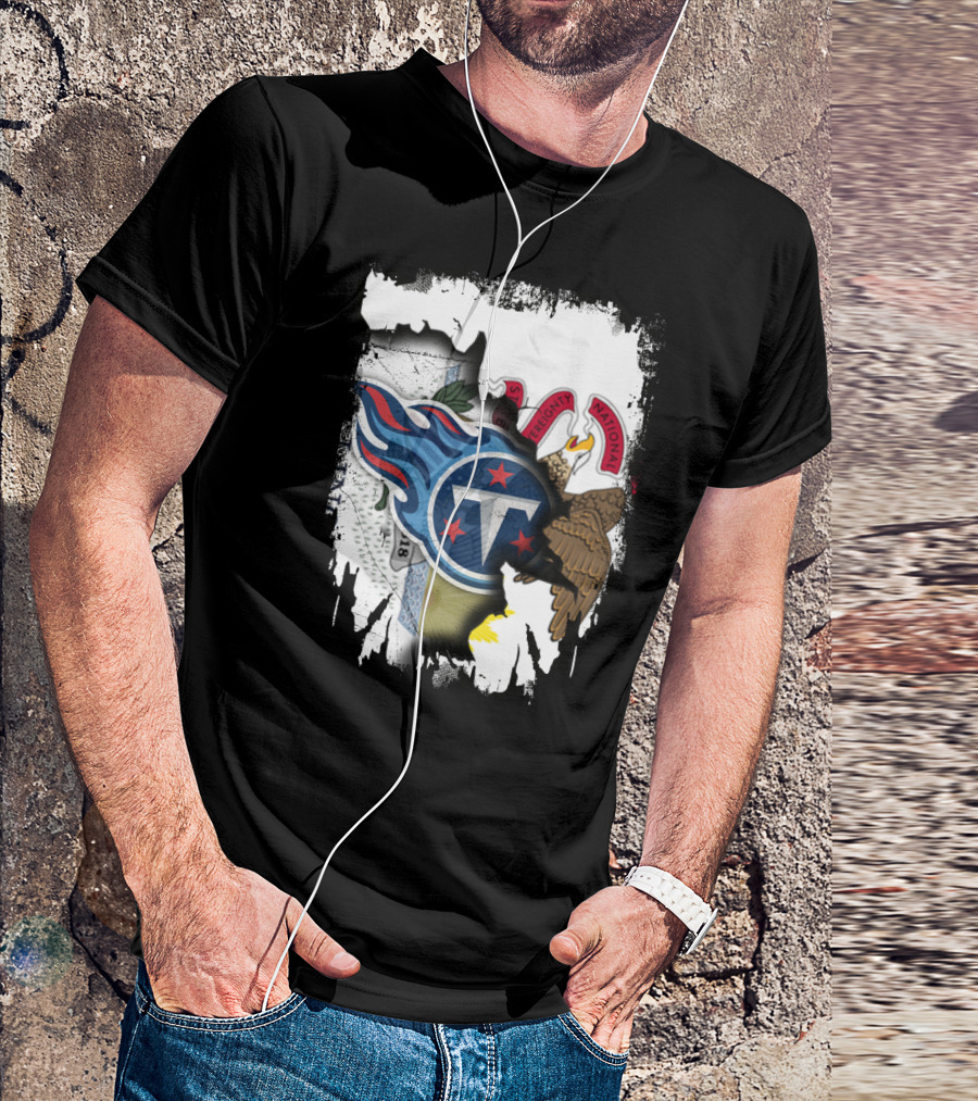Illinois Pride Merged With Titans Emblem T-Shirt
