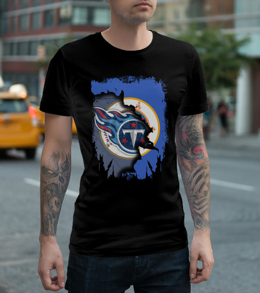 Together Minnesota Tennessee Titans Fusion T-Shirt