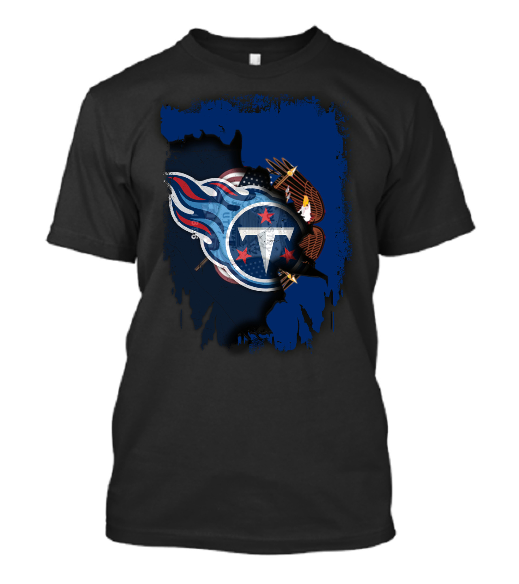 Tennessee Titans Together Utah American Pride Eagle T-Shirt
