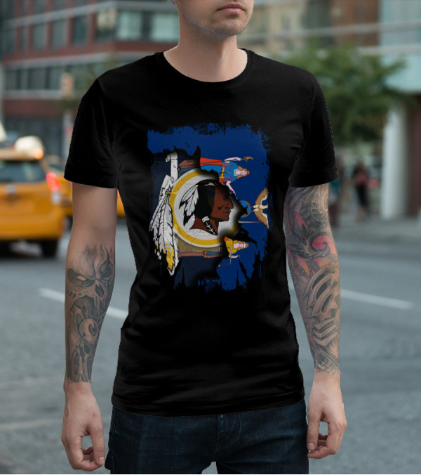 Together New York With Redskins Football And Comics Crossover T-Shirt