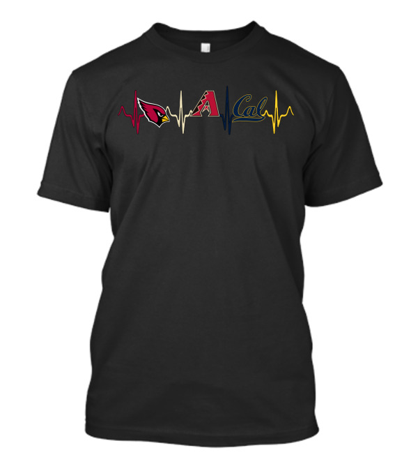 Cardinals Diamondbacks Cal Heartbeat With Cgb T-Shirt