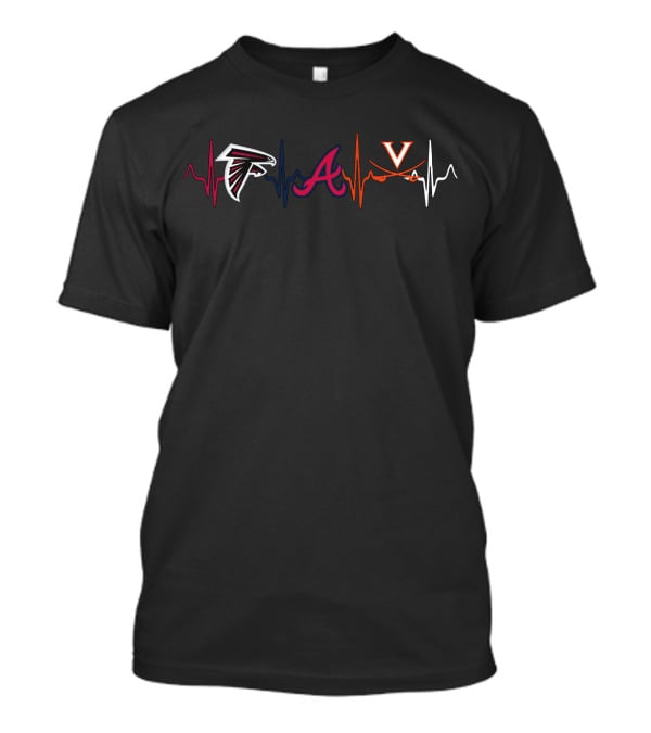 Falcons Braves Virginia Heartbeat T-Shirt
