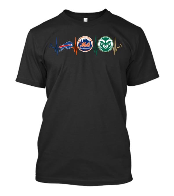 Love Bills New York Mets Rams Mashup With Csr T-Shirt