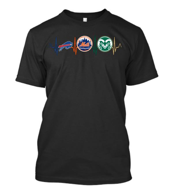 Love Bills New York Mets Rams Mashup With Csr T-Shirt