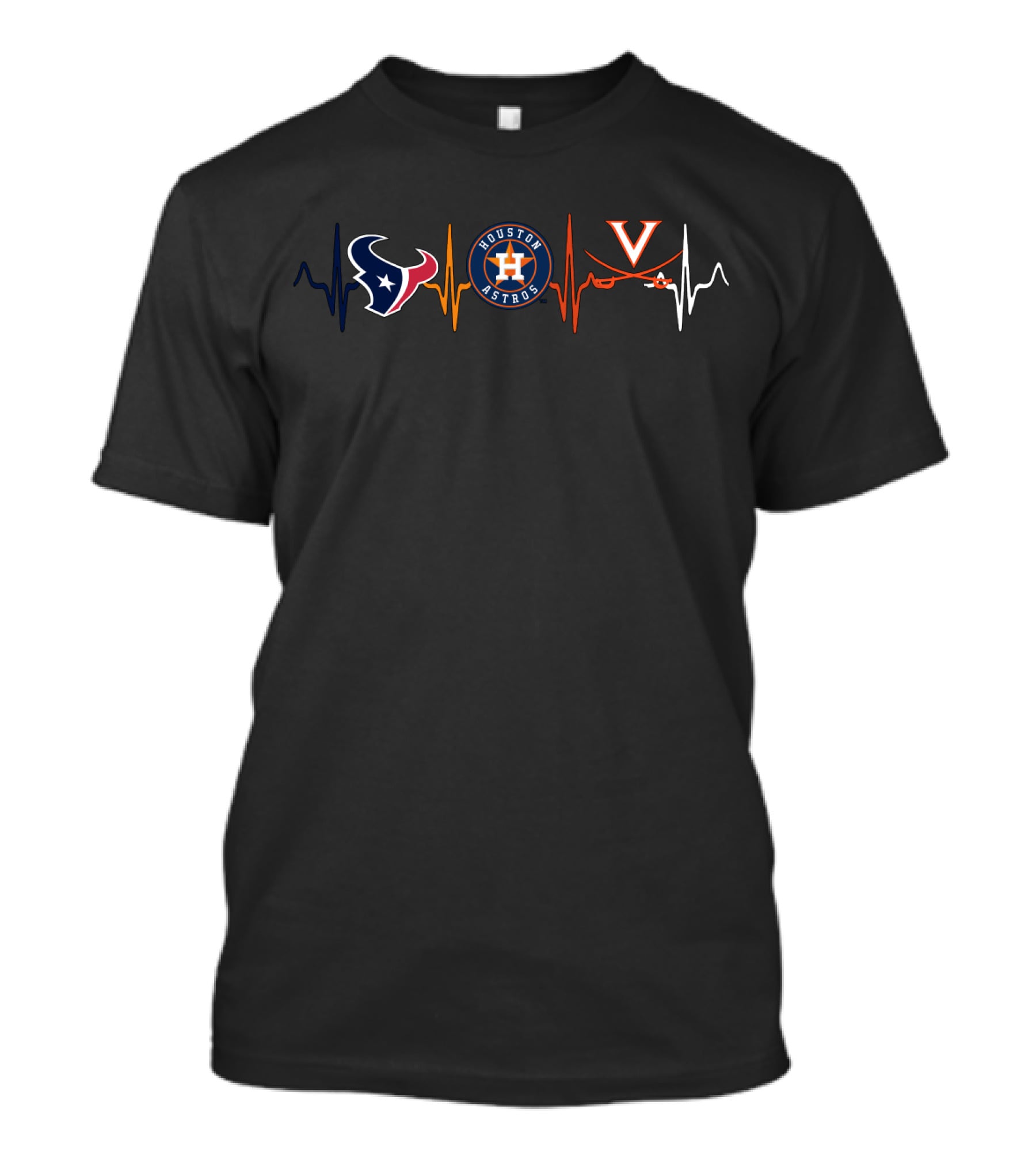 Houston Texans Astros Virginia Cavaliers Love T-Shirt